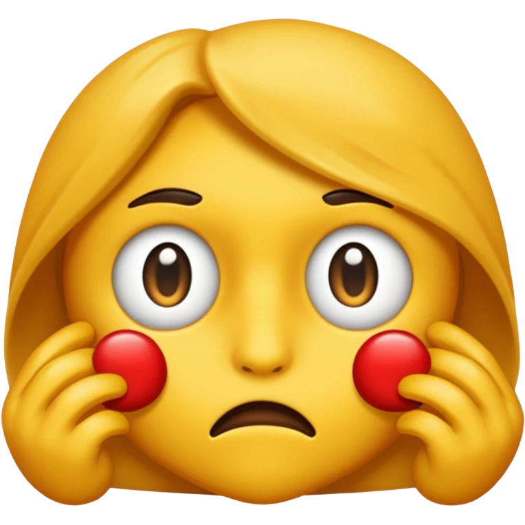 An action which describes a suspicious activity emoji