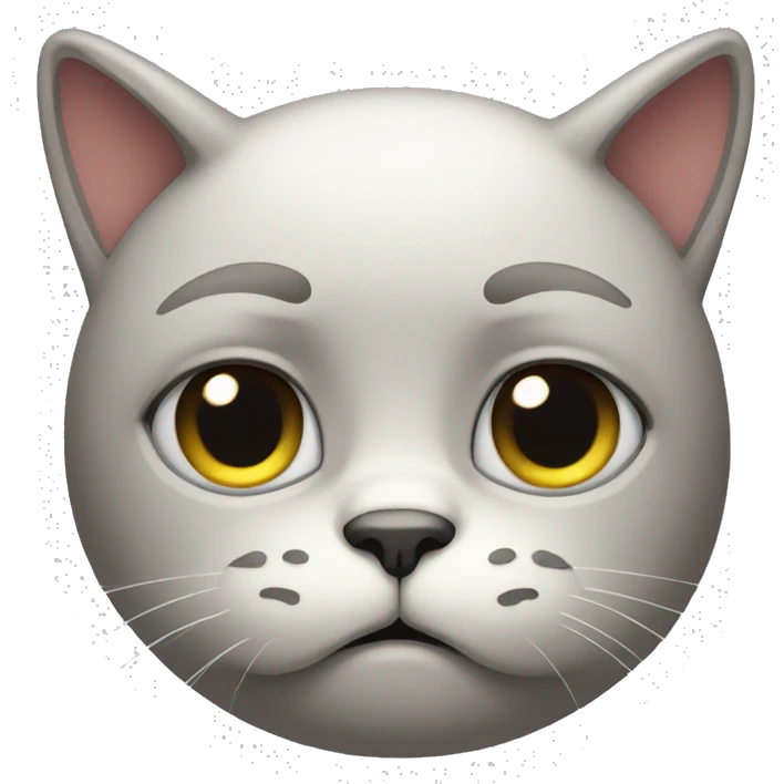 A sad cat emoji