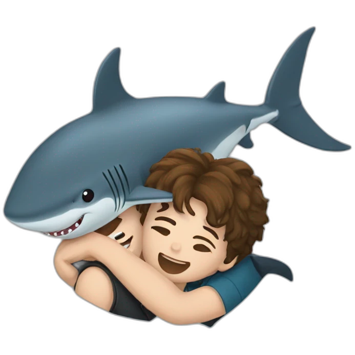 Harry Potter hug a shark emoji