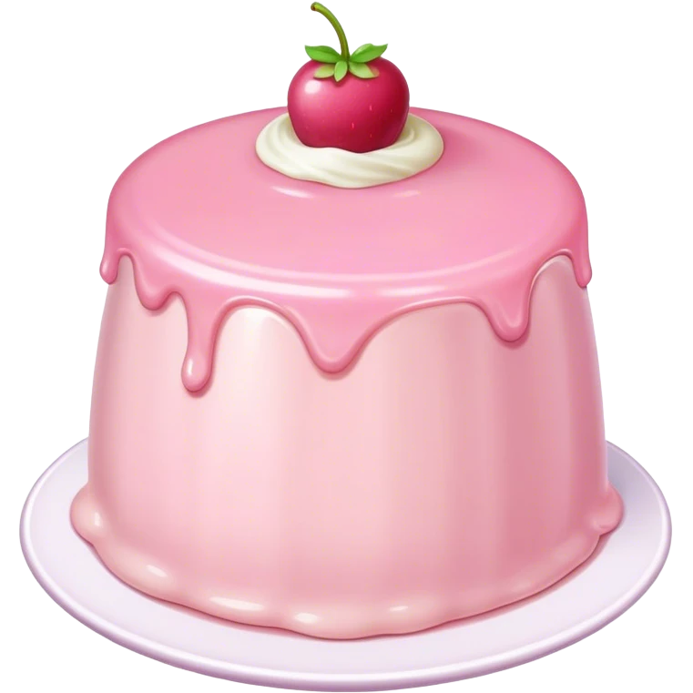 Light pink pudding emoji