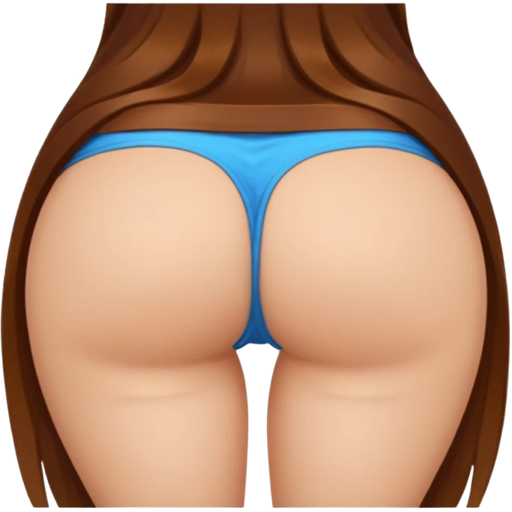 Make a girl showing her buttocks  emoji