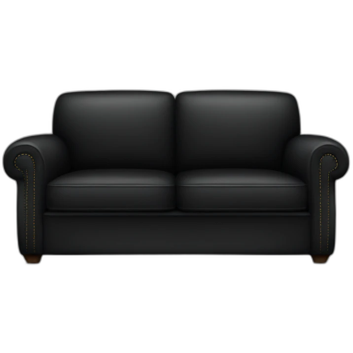A black sofa  emoji