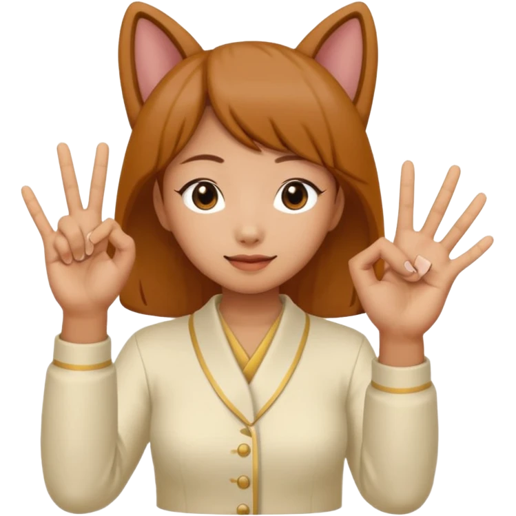 Megumi divine dogs hands sign emoji