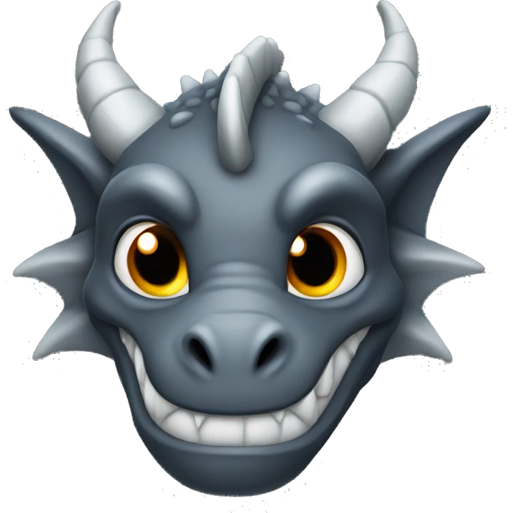 dark gray dragon  emoji