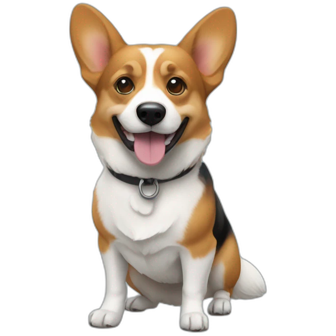 Corgi jack russel tackle mix emoji