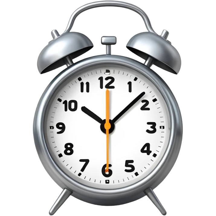 alarm clock ringing, simple and expressive emoji
