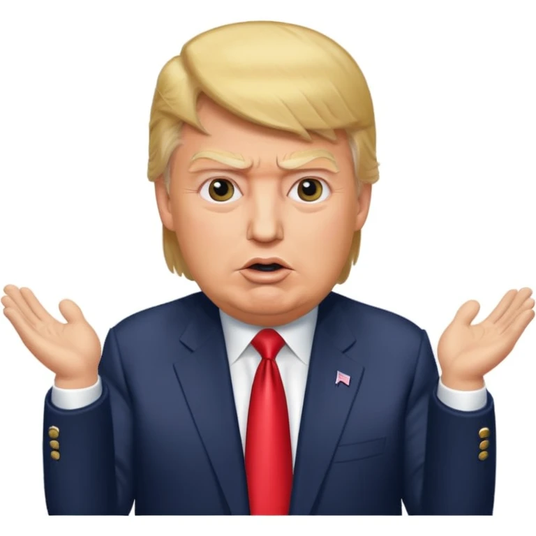 Donald Trump speaking at a rally emoji