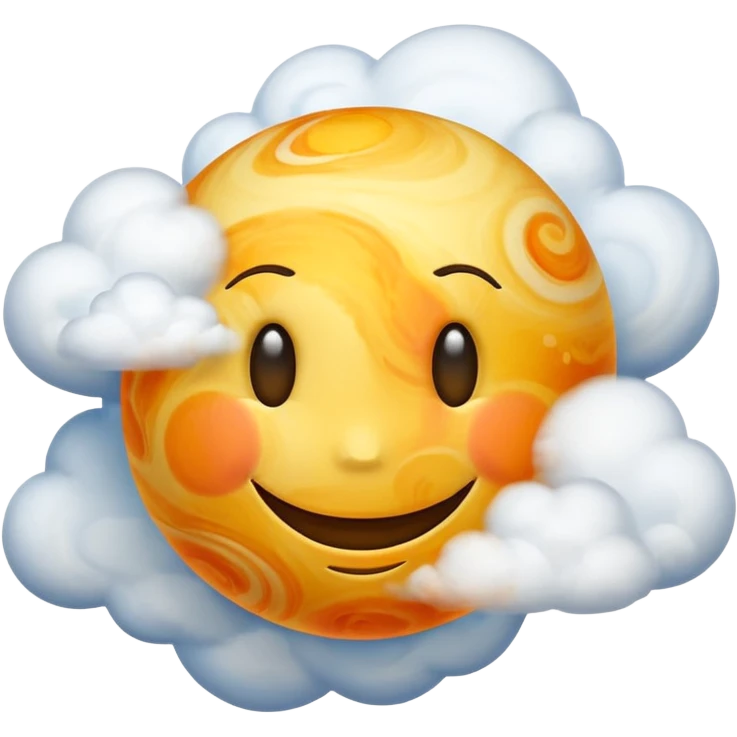 planet venus smiley face emoji