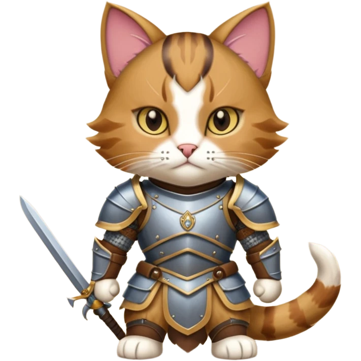 warrior cat in battle armor emoji