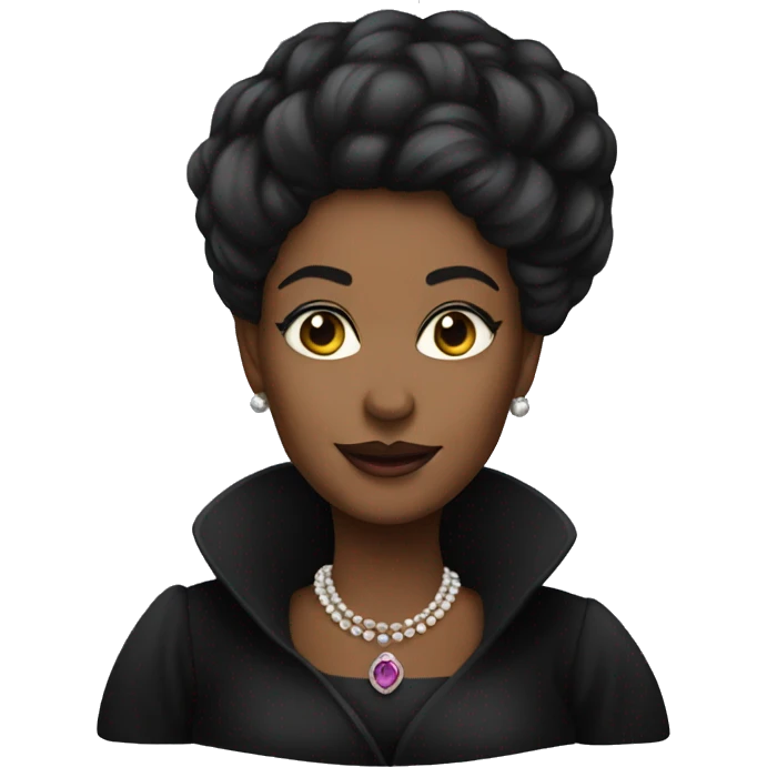Black dressed Countess emoji