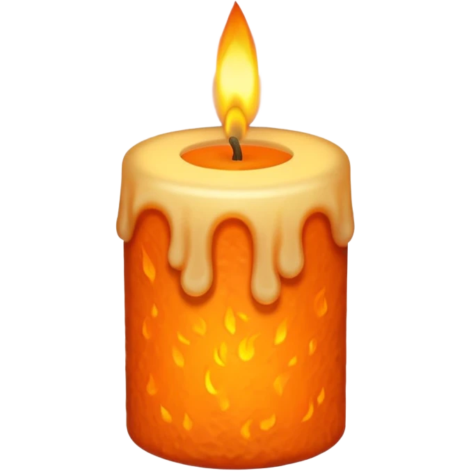 autumnal candle emoji