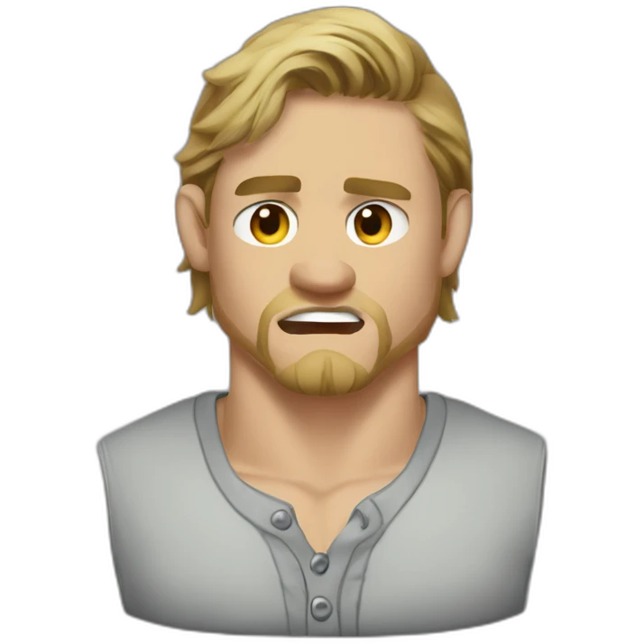 charlie hunnam angry cartoon wearing henley emoji