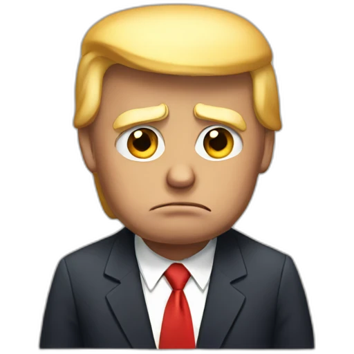 Sad Donald trump emoji