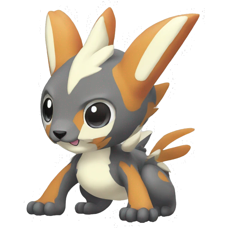  kawaii cool edgy Digimon-Fakemon-animal full body emoji