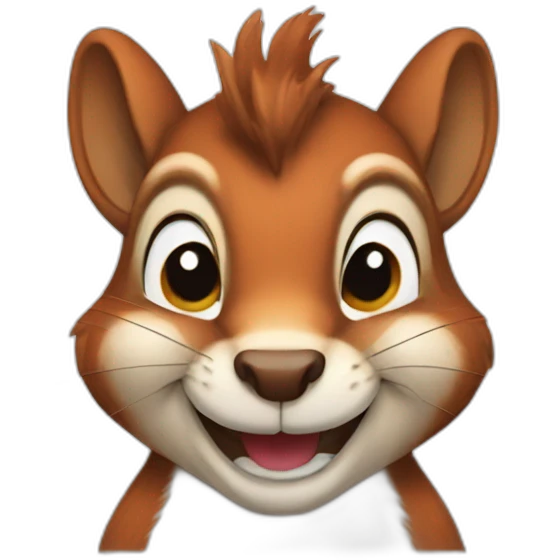 A winking squirrel emoji
