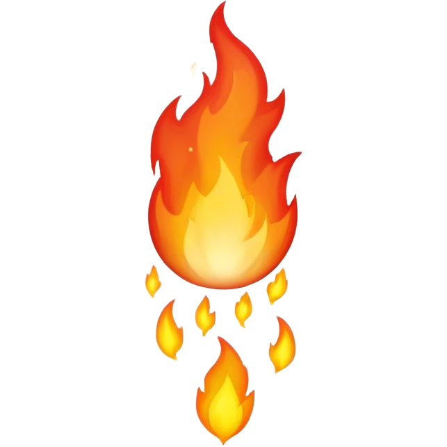 Fire fall from outer space  emoji