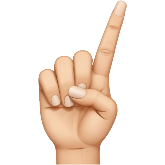Middle finger to your face emoji