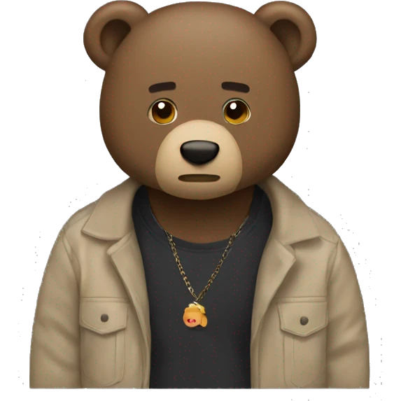 kanye west bear emoji
