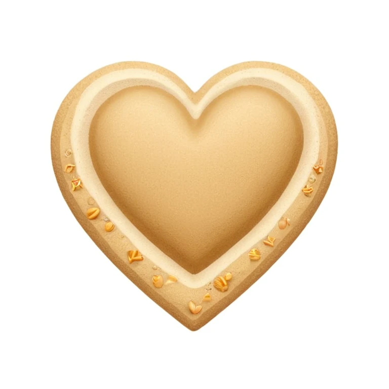 beach themed heart emoji
