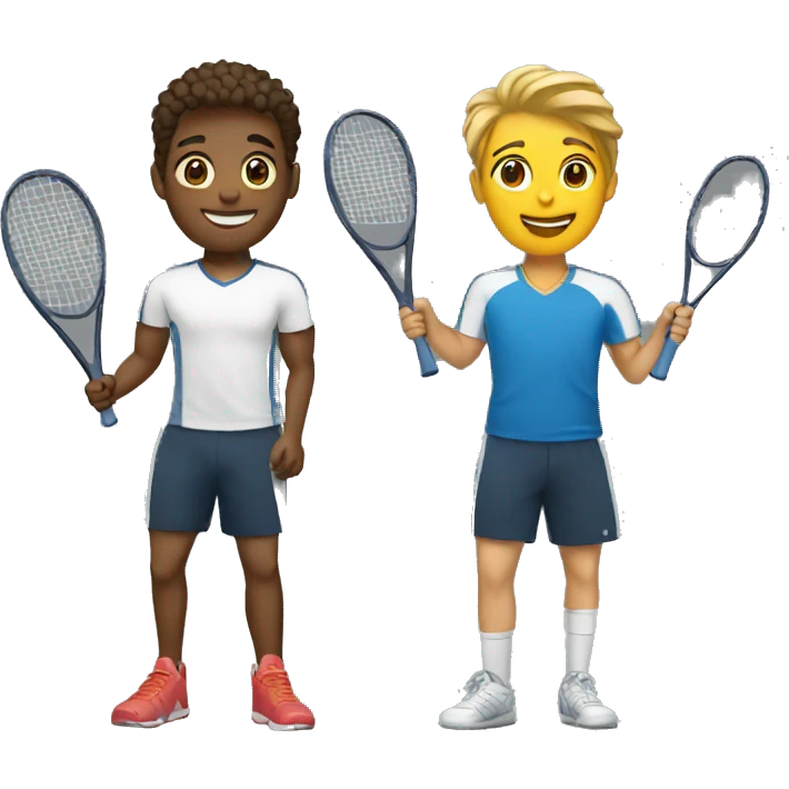 two friends playing sports emoji
