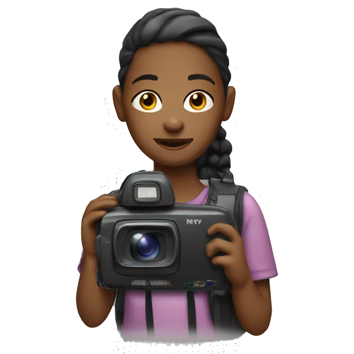 girl namNelly with camcorder emoji