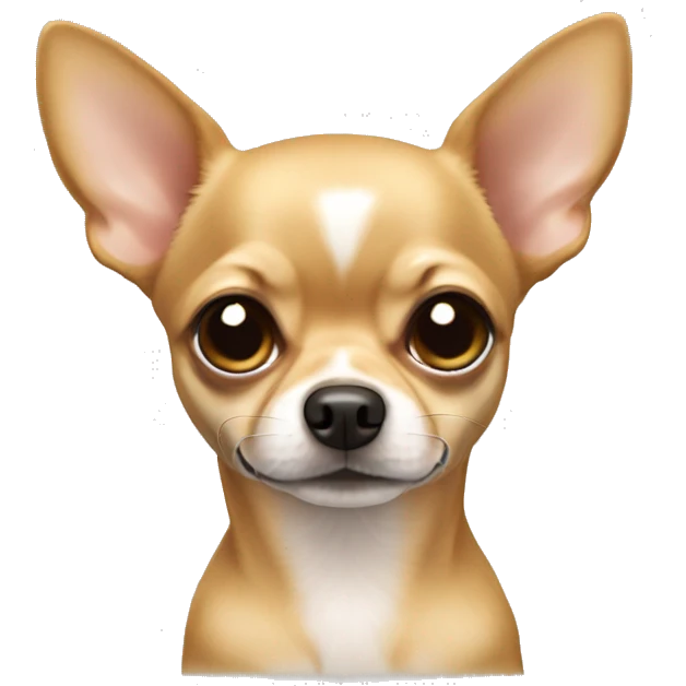 Tan Applehead chihuahua emoji