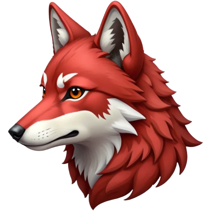 Red wolf emoji