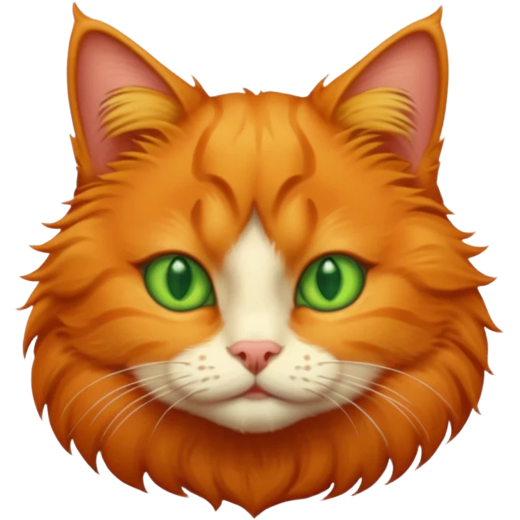 Рыжий кот emoji