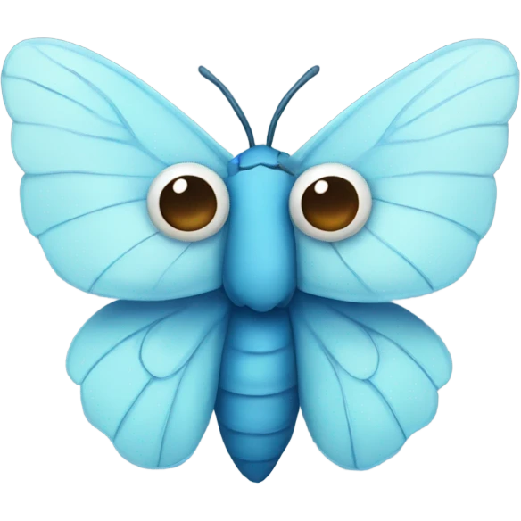 Blue Cute moth emoji