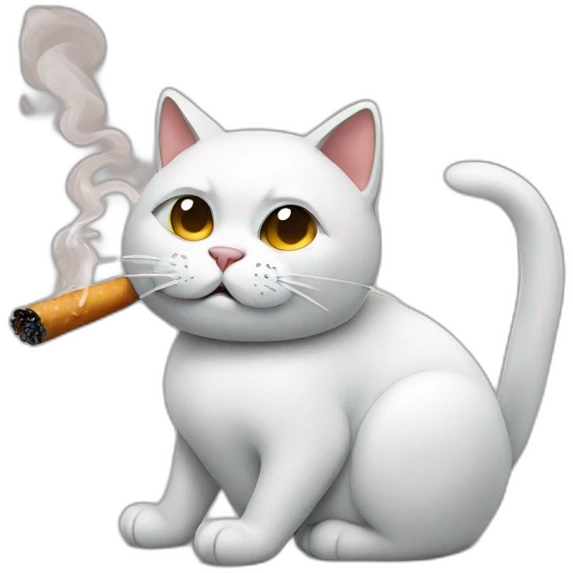 smoking cat emoji