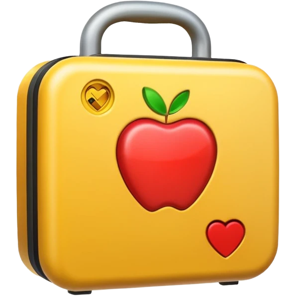 defibrillator, simple, bright, apple style emoji, no text emoji