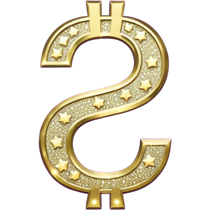 symbol money $ glitter purple emoji