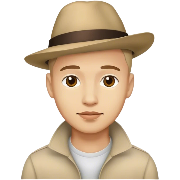 The hat man emoji
