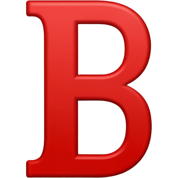 SBD white letter with red outline emoji
