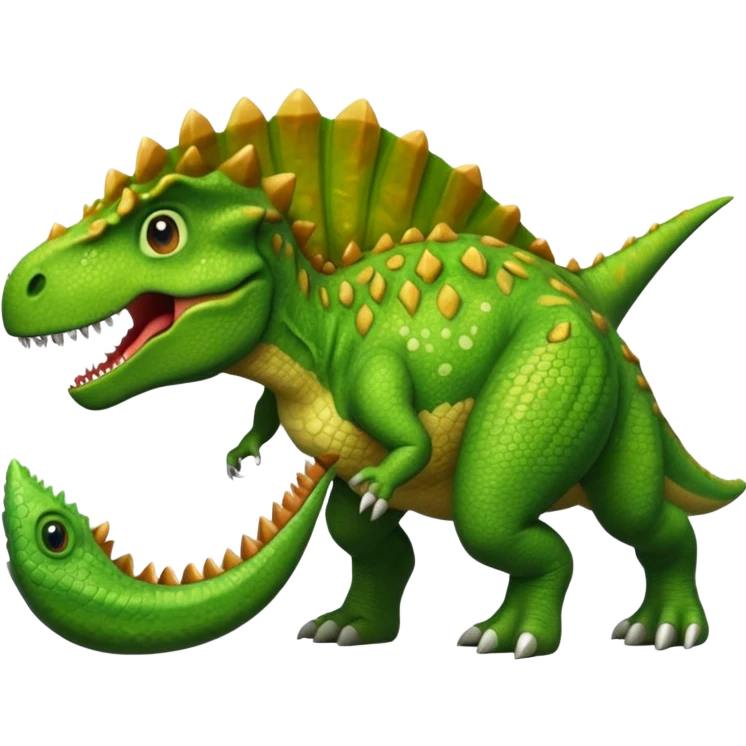 Dinosaurio comiendo emoji