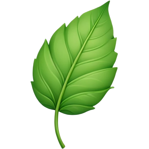 young shoot growing with a folded leaf emoji