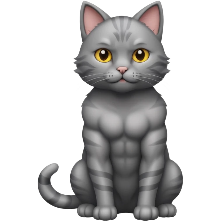 cat with muscle emoji