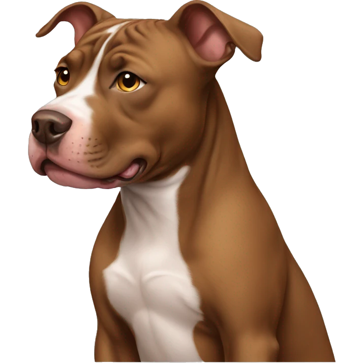 Brown pitbull emoji