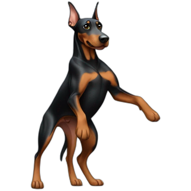doberman dancing emoji