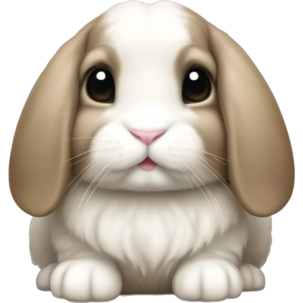Holland lop bunny emoji