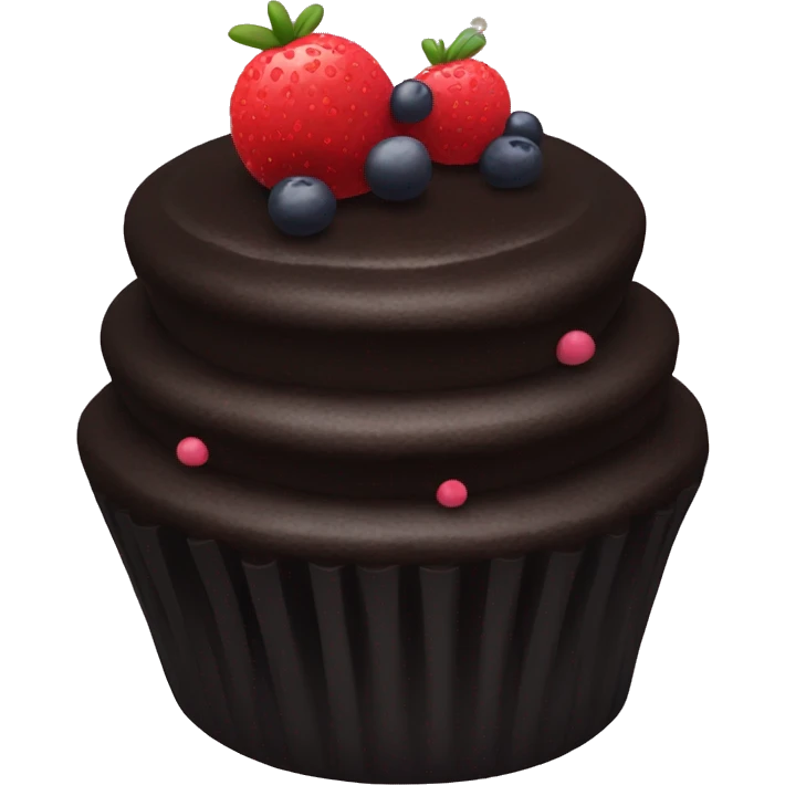 Black cake emoji