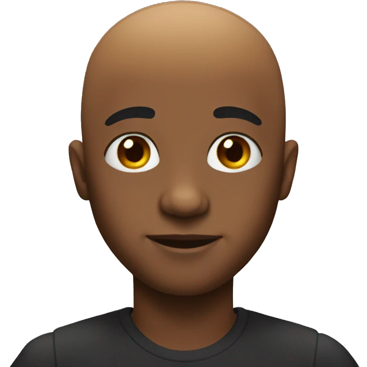 lil bald black dude emoji