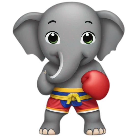 Elephant muay thai  emoji