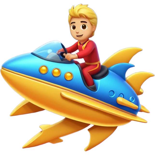 Riding a comet￼ emoji