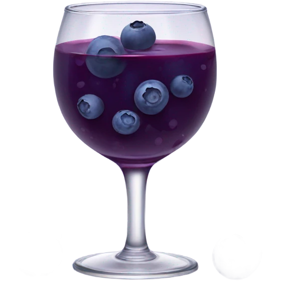 Blueberry juice emoji