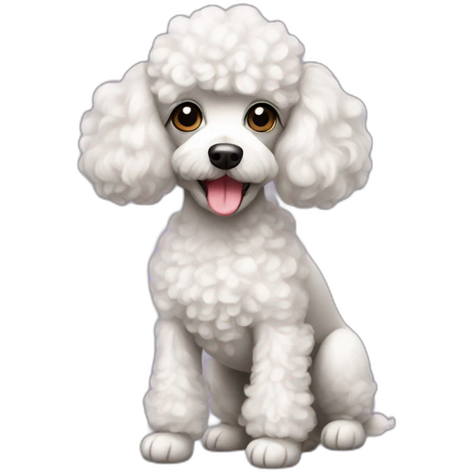 Mini poodle emoji
