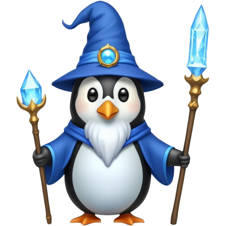 Penguin Wizard emoji
