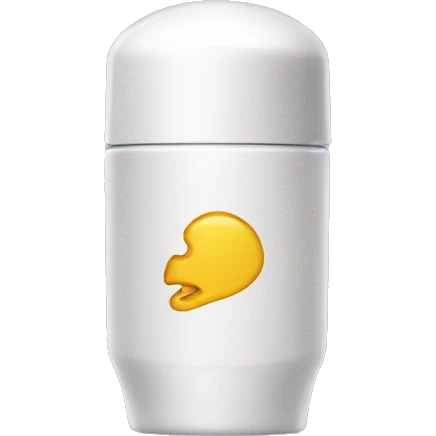 deodorant with a bite out of it emoji