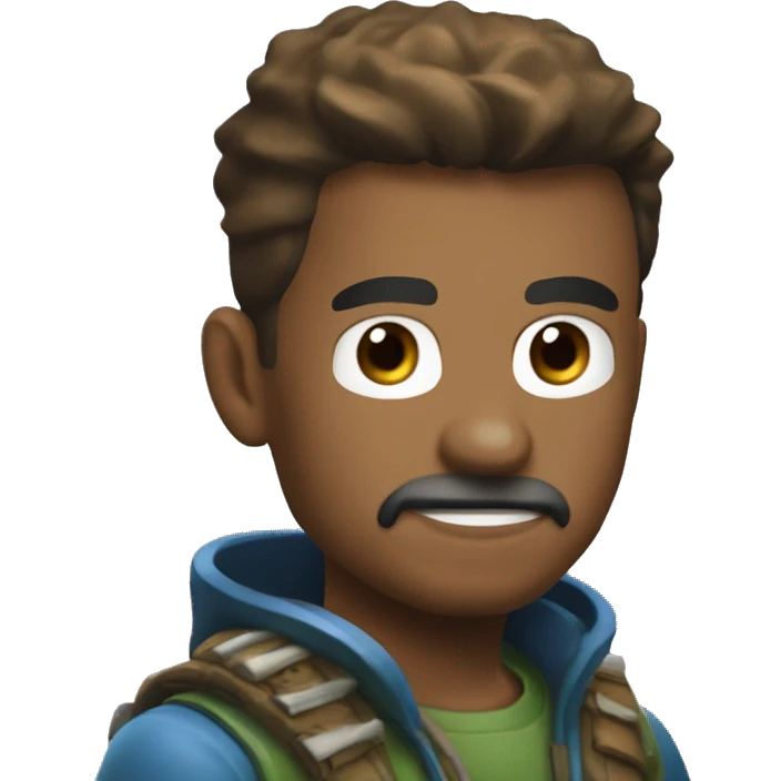 motero jugador de videojuegos y pescador personaje de marvel emoji