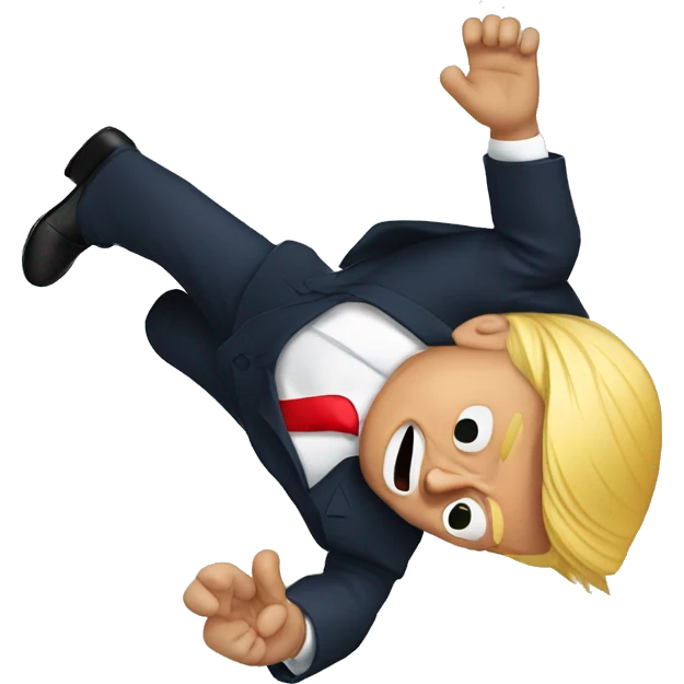 Donald Trump falling emoji